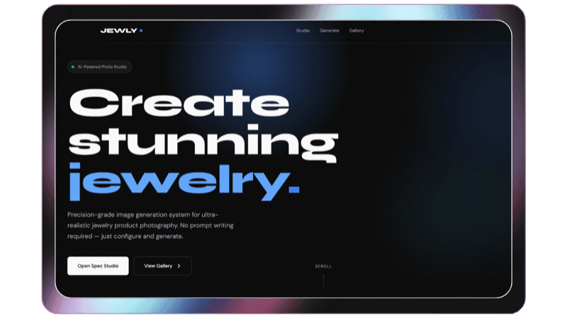 Jewly jewelry website design