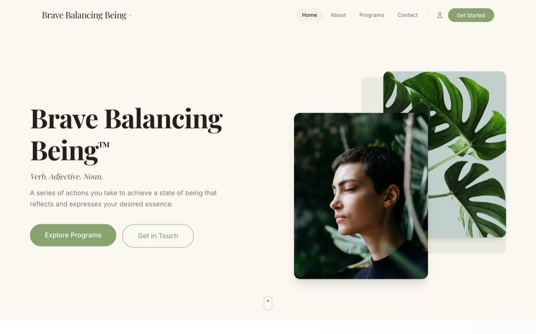 Brave Balancing Being
